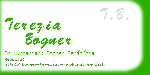 terezia bogner business card